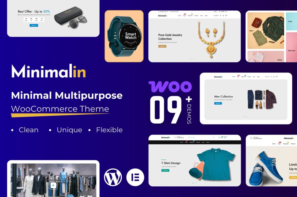 Minimalin – eCommerce – 9 Demos